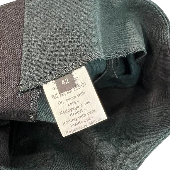 Joseph New Spark Gabardine Stretch Pants Legging Dark Green‎ Size 42 US 10 - Picture 10 of 12
